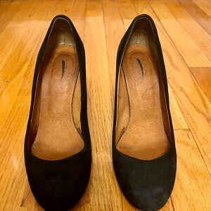 Madewell Black Suede Heels